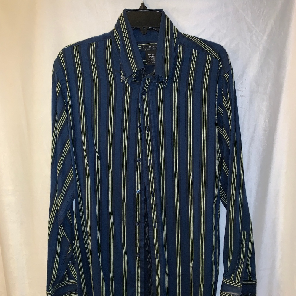 Men's Striped Button Down Shirt
